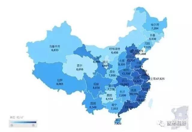 中国房价地图